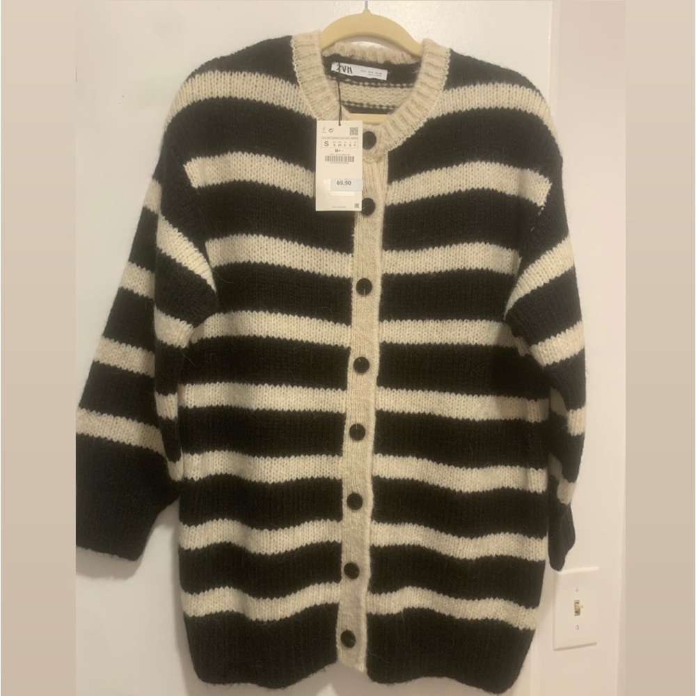 Zara striped cardigan